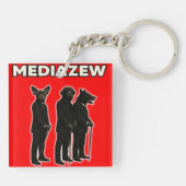 Mediazew Acryl Sleutelhanger (Achterkant)