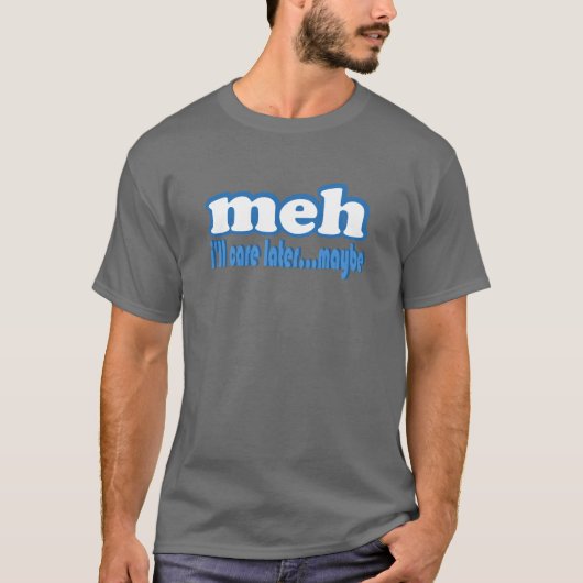 Mediazorg later mogelijk tekstontwerp t-shirt (Voorkant)