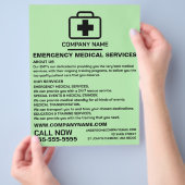 Medic Bag Design, EMT, Paramedic Adverteren Flyer (Hand)