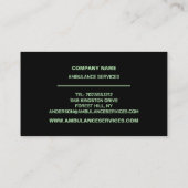 Medic Bag Design, EMT, Paramedic Adverteren Visitekaartje (Achterkant)