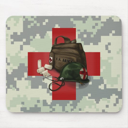 Medic Cross Camo Muismat (Voorkant)