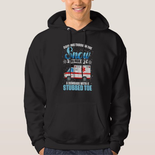 Medic Emergency Medical Technician Ambulance EMT P Hoodie (Voorkant)