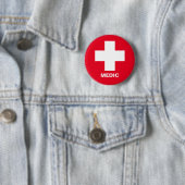 Medic & First Aid, Ambulance, Doctor Ronde Button 5,7 Cm (In situ)