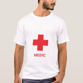 MEDIC & First Aid, Cross, Ambulance, Doctor  T-shirt (Voorkant)