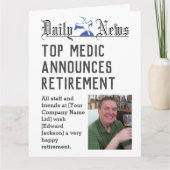 Medic Retirement Kaart om te personaliseren (Voorkant)