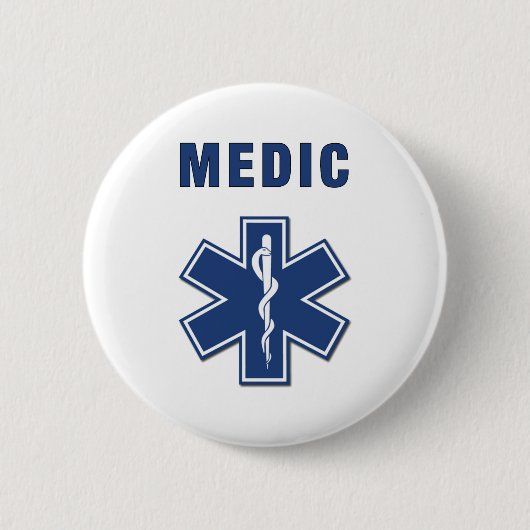 Medic Ster van leven Ronde Button 5,7 Cm (Voorkant)