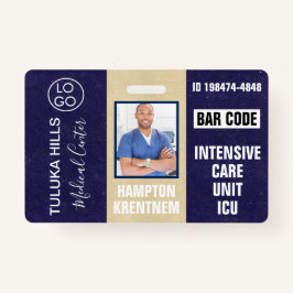 Medica Foto ID Dark Blues Badge