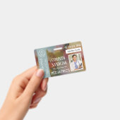 Medica Foto ID Floral Abstract Badge (Handheld)