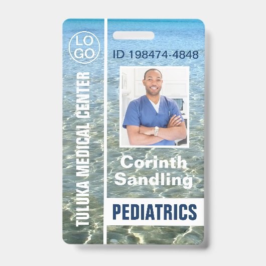 Medica Pasfoto Ocean Breeze Badge (Voorzijde)