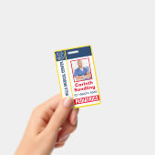 Medica Pasfoto Rood Wit en Blauw Badge (Handheld)