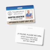 Medica Photo ID Surfs Up Badge (Voor- en achterkant)