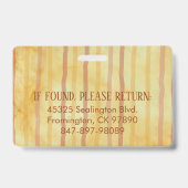 Medica Photo ID Zachte Bloemhartjes Badge (Achterkant)