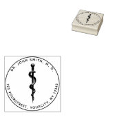 Medical 3d Asclepius Symbol Renduizend Adres Rubberstempel (Gestempeld)