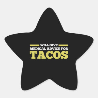 Medical Advice Taco Nurse Doctor Funny Vintage Gif Ster Sticker
