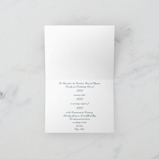 Medical Afstuderen Announcement Kaart (Binnen)