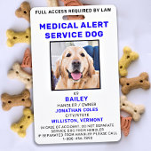 Medical Alert Service Dog Photo ID Badge