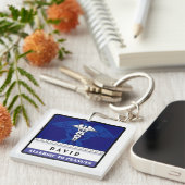 Medical Alert Sleutelhanger Blue - Aanpassen (Voorkant Rechts)