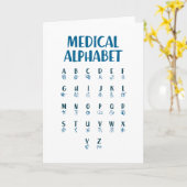 Medical Alphabet Kaart (Gele Bloem)