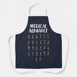 Medical Alphabet Schort