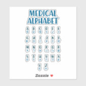 Medical Alphabet Sticker (Vel)