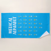Medical Alphabet Strandlaken (Voorkant)