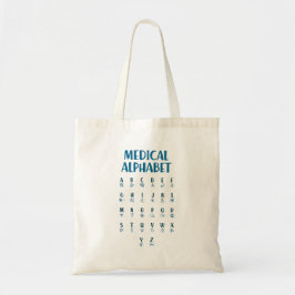 Medical Alphabet Tote Bag