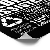 Medical Assistant CMA Waarschuwing CMA Idee Poster (Hoek)