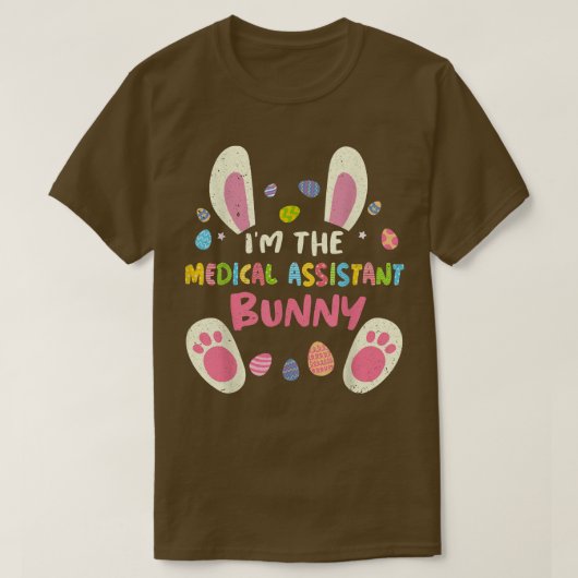 Medical Assistant Easter Family Party Bunny Face C T-shirt (Design voorkant)