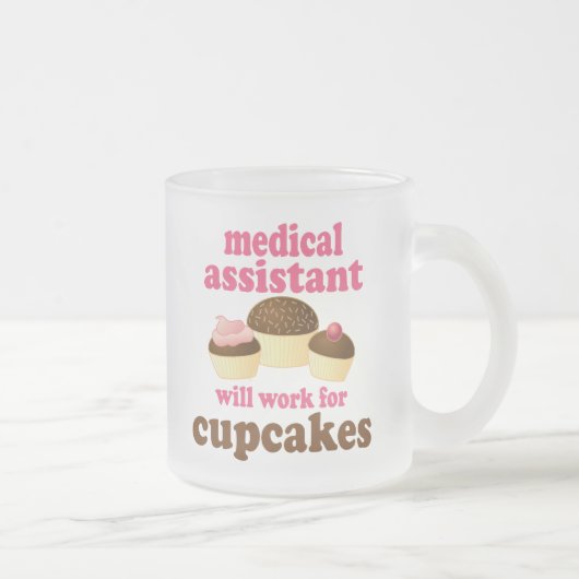 Medical Assistant (Funny) Cadeau Matglas Koffiemok (Rechts)