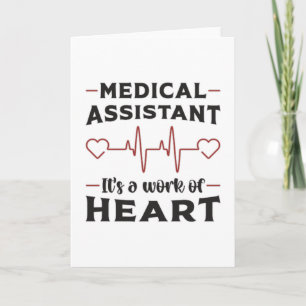Medical Assistant Heart Doctor Medicine Funny Kaart