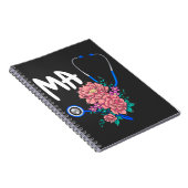 Medical Assistant Nurse Flower Stethoscoop Floral Notitieboek (Rechterzijde)