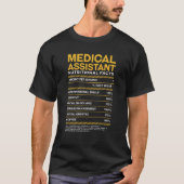 Medical Assistant Nutrition Facts Cma T-shirt (Voorkant)