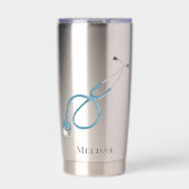 Medical Assistant Stethoscope Personalized Geïsoleerde Drinkbeker (Voorkant)