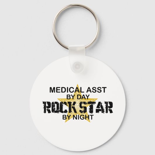Medical Asst Rock Star Sleutelhanger (Voorkant)