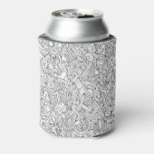 Medical B&W-patroon Blikjeskoeler (Blikje Achterkant)