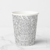 Medical B&W-patroon Papieren Bekers (Rechts)