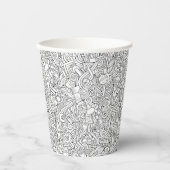 Medical B&W-patroon Papieren Bekers (Voorkant)