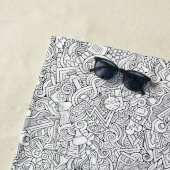 Medical B&W-patroon Strandlaken (In situ)