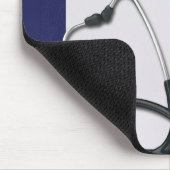 Medical Blue Cliboard met Stethoscoop Muismat (Hoek)