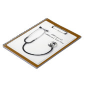 Medical Brown Stethoscope Logo clipboard Notitieboek (Linkerzijde)