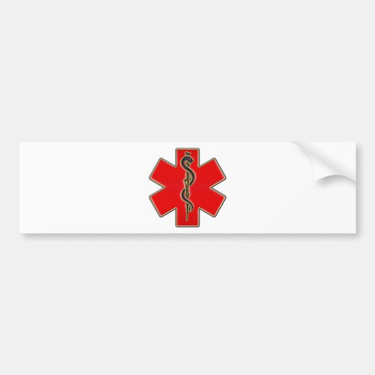 Medical Caduceus Bumpersticker (Voorkant)