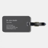 Medical Caduceus Clean White Gedetailleerd Warm Gr Bagagelabel (Achterkant horizontaal)