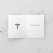 Medical Caduceus Gold Kaart (Binnen)