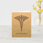 Medical Caduceus Gold Kaart (Gele Bloem)