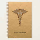 Medical Caduceus Gold Planner (Voorkant)