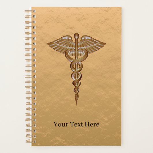 Medical Caduceus Gold Planner (Voorkant)