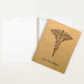 Medical Caduceus Gold Planner (Display)