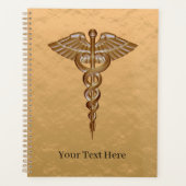 Medical Caduceus Gold Planner (Voorkant)