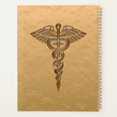 Medical Caduceus Gold Planner (Achterkant)