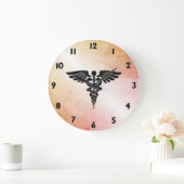 Medical Caduceus Kijk naar de bijtende marmer Grote Klok (Huis)